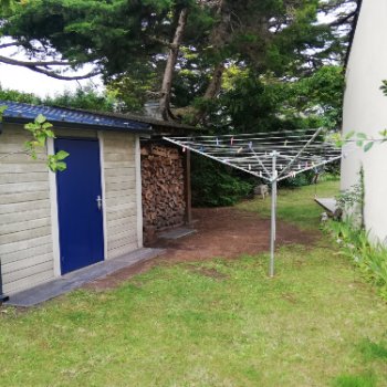 Abri de jardin en béton aspect bois 1 pente
